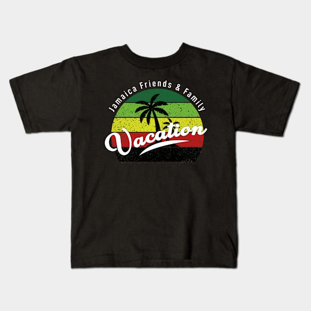 Vacation/Holiday/Trips To Jamaica, Jamaica Flag Kids T-Shirt by alzo